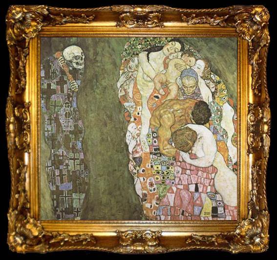 framed  Gustav Klimt Death and Life (mk20), ta009-2